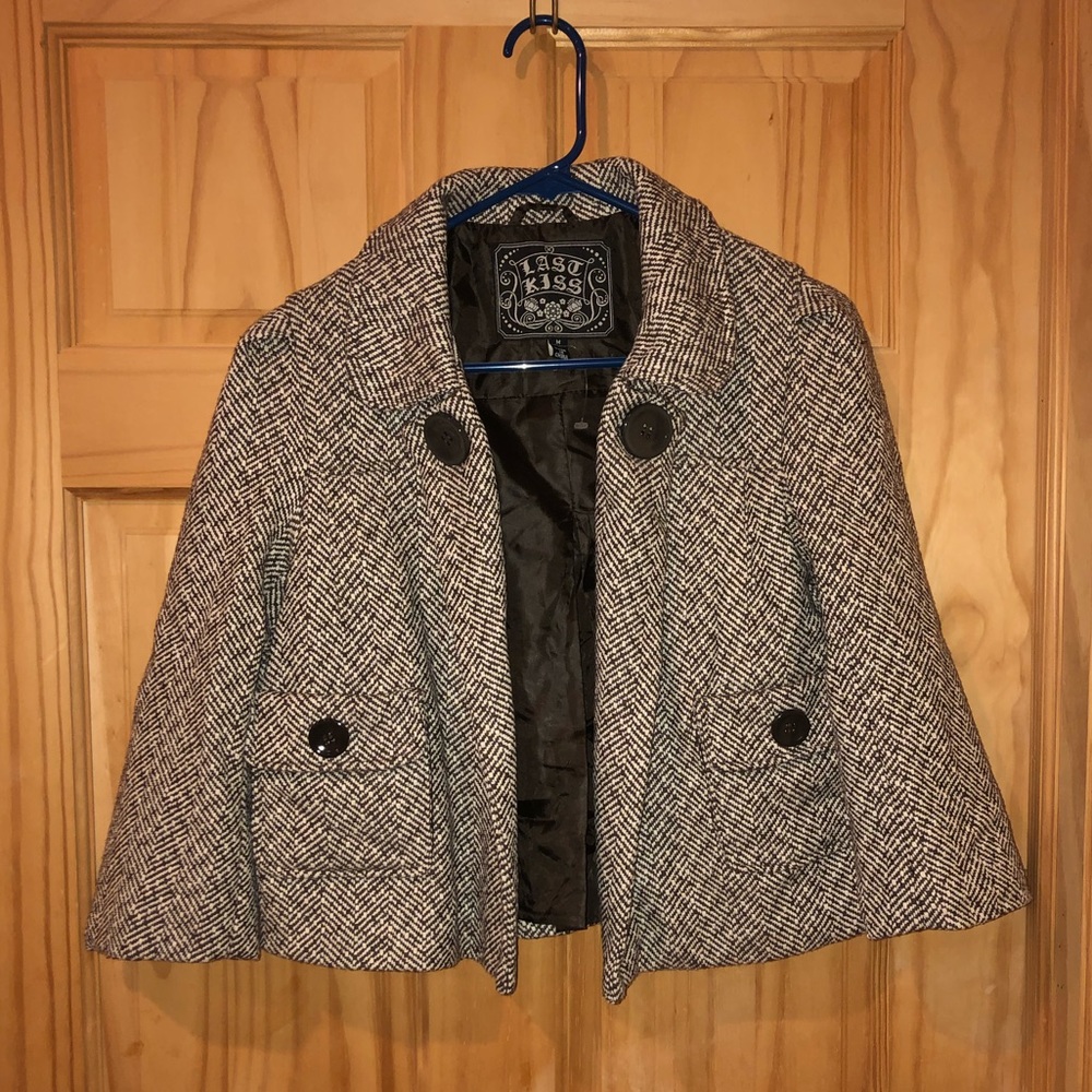 M - Cropped peacoat jacket (never worn)
